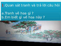 Giáo án điện tử Tiếng việt 1 bài 7 Chân trời sáng tạo : Hoa phượng