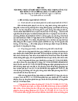 Nội dung tháo gỡ khó khăn vướng mắc trong công tác đảm bảo an toàn phòng cháy và chữa cháy