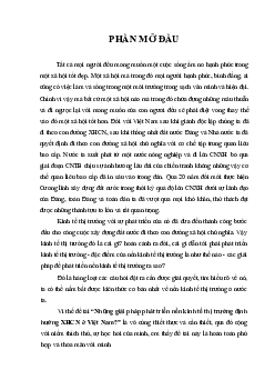 Tiểu luận Kinh tế Chính trị Mác-Lênin về đề tài "Những giải pháp phát triển nền kinh tế thị trường định hướng XHCN ở Việt Nam" | Đại học Kinh tế Quốc dân