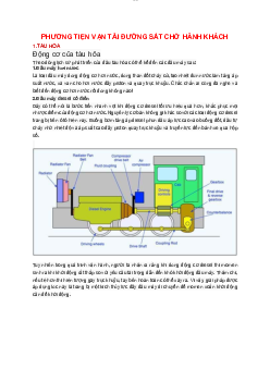 Phương tiện vận tải đường sắt chở hành khách - Địa lý vận tải thủy | Trường Đại học Giao thông Vận Tải