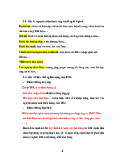 Ôn tập cuối kì THA - Nguyên nhân, triệu chứng và biến chứng. Môn Hóa sinh | Đại học Trường Đại học Phenika.