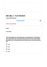 Bài tập Hóa lý dược | Đại học Nguyễn Tất Thành