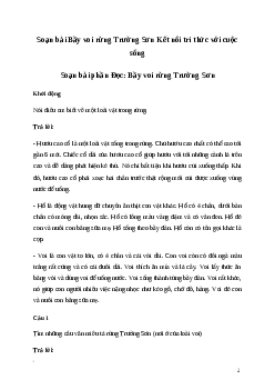 Soạn bài: Bầy voi rừng Trường Sơn Tiếng Việt 3 | Kết nối tri thức