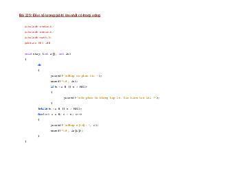 Đếm số phần tử lớn nhất trong mảng c