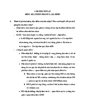 Câu hỏi ôn tập Luật Hôn nhân và Gia đình | Trường Đại học Luật, Đại học Quốc gia Hà Nội