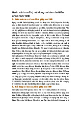 Hoàn cảnh ra đời, nội dung cơ bản của Hiến pháp năm 1959