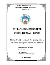 Hội nhập kinh tế quốc tế và tác động tích cực,tiêu cực của hội nhập kinh tế quốc tế của Việt Nam? | Bài tập lớn môn triết học mác - lênin