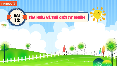 Bài 12: Tìm hiểu về thế giới tự nhiên | Bài giảng PowerPoint Tin học 3 | Kết nối tri thức