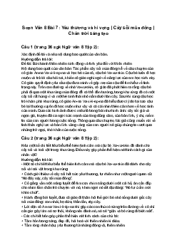 Soạn Văn 8 Bài 7: Yêu thương và hi vọng | Cây sồi mùa đông | Chân trời sáng tạo