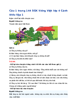 Giải SGK môn Tiếng việt 2 - Bài Ôn tập cuối học kì 1 Tiết 5+6 | Cánh Diều