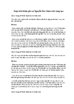 Soạn bài Kính gửi cụ Nguyễn Du | Ngữ văn 11 Chân trời sáng tạo