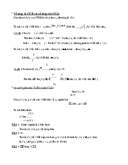 Lý thuyết giải tích - Giải Tích | Trường Đại học CNTT Thành Phố Hồ Chí Minh