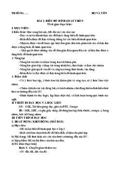Giáo án Toán 7 Chương 5 Bài 2: Biểu đồ hình quạt tròn sách Chân trời sáng tạo