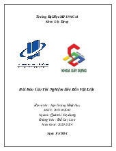 Đề cương môn thí nghiệm sức bền vật liệu- Trường Đại học bách khoa - Đại học đà nẵng.