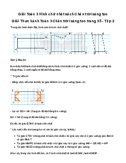 Giải Toán 3: Hình chữ nhật | Chân trời sáng tạo