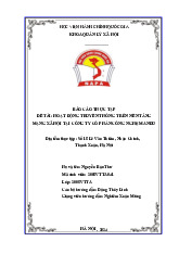 Báo cáo thực tập | Học viện Hành chính Quốc gia