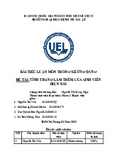 Báo cáo tiểu luận môn thống kê ứng dụng | Trường Đại học Kinh tế – Luật