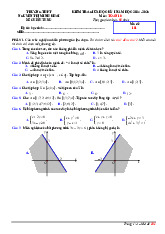 Đề giữa kỳ 1 Toán 10 năm 2024 – 2025 trường THPT Nguyễn Thị Minh Khai – Hà Tĩnh
