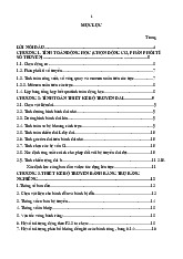 Tính toán thiết kế hệ dẫn động cơ khí môn Cơ khí | Trường Đại học Kinh Doanh và Công Nghệ Hà Nội