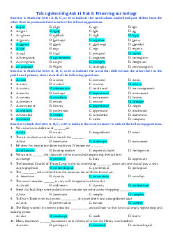 Giải Trắc nghiệm tiếng Anh 11 Unit 6 | Global Success