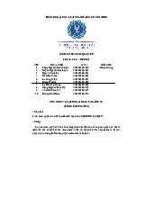 Tiểu luận Chương 5: So sánh Luật Ngoại Giao và Lãnh Sự môn Công pháp Quốc Tế| Trường Đại học Luật Thành phố Hồ Chí Minh