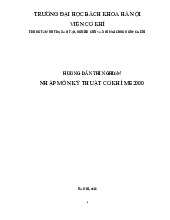 Hướng dẫn thí nghiệm môn Nhập môn kỹ thuật cơ khí| Môn Nhập môn kỹ thuật cơ khí| Trường Đại học Bách Khoa Hà Nội