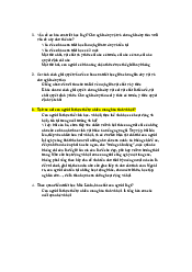 Các câu hỏi tự luận - Triết học Mác Lenin| Đại học Kinh Tế Quốc Dân