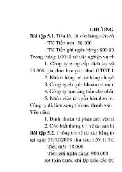 Bài tập chương 5 - Nguyên lý kế toán | Đại học Kinh Tế Quốc Dân