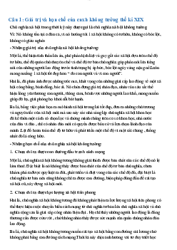 Giá trị và hạn chế của cnxh không tưởng thế kỉ XIX
