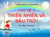 Giáo án điện tử Mĩ thuật 1 Chân trời sáng tạo : Sấm chớp và cầu vồng ( tiết 3)