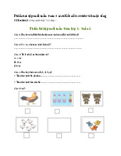 Phiếu bài tập cuối tuần Toán 1 sách Kết nối tri thức với cuộc sống (Cả năm)