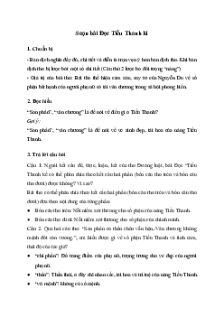 Soạn bài Đọc Tiểu Thanh kí | Văn 11 Cánh diều
