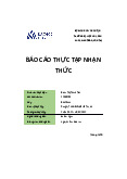 Báo cáo thực tập nhận thức - Tài liệu tham khảo | Đại học Hoa Sen
