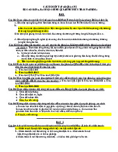 Câu hỏi ôn tập Môn Giáo dục quốc phòng an ninh | Đại học Thủ đô Hà Nội