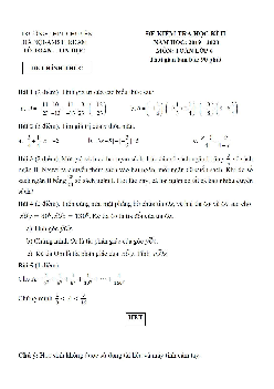 Đề thi học kỳ 2 Toán 6 năm 2019 – 2020 trường THPT chuyên Hà Nội – Amsterdam