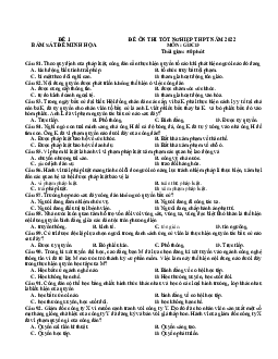 Đề thi thử THPT Quốc gia 2022 môn GDCD bám sát đề minh họa - Đề 1