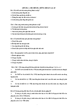 Trắc nghiệm chương 3: Thị trường chứng khoán sơ cấp