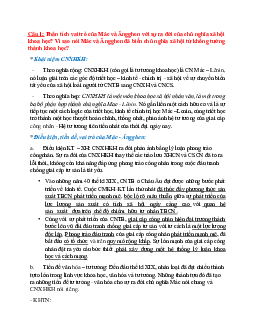 Câu hỏi lý thuyết ôn tập môn Chủ nghĩa xã hội khoa học có lời giải chi tiết | Học viện Công nghệ Bưu chính Viễn thông