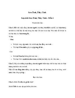 Soạn bài Sơn Tinh, Thủy Tinh - Kết nối tri thức 6