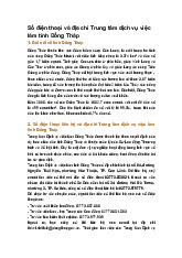 Số điện thoại và địa chỉ Trung tâm dịch vụ việc làm tỉnh Đồng Tháp