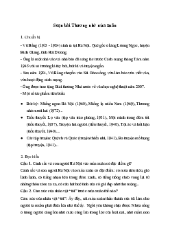 Soạn bài Thương nhớ mùa xuân | Văn 11 Cánh diều