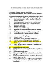 Đề Cương Ôn Tập Môn Cơ Học Môi Trường Liên Tục MTLT. Môn Cơ học môi trường liên tục (UET) | Trường Đại học Công nghệ, Đại học Quốc gia Hà Nội.