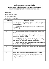 Ngân hàng đề thi Hoá Lý Dược  | Đại học Y Dược Thái Bình