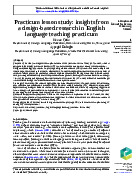 Practicum lesson study: insights froma design-based research in Englishlanguage teaching practicum