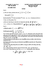 Đề Thi Tuyển Sinh 10 Toán Chuyên Sở GD Thái Bình 2025-2026 Có Đáp Án