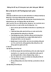 Bài dự thi viết Trường học hạnh phúc 2025