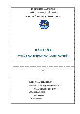 Báo Cáo Trải Nghiệm Ngành Nghề | Đại học Văn Hiến