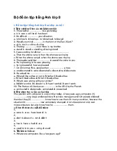 Bộ đề ôn tập tiếng Anh lớp 8