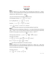 Bài tập có giải Môn Cơ học chất lưu | Trường Đại học Bách khoa Hà Nội