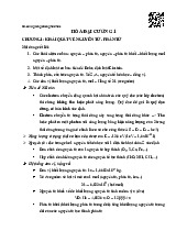 Tổng hợp lý thuyết: khái quát về nguyên tử và phân tử | Hóa đại cương | Trường Đại học Khoa học Tự nhiên, Đại học Quốc gia Hà Nội